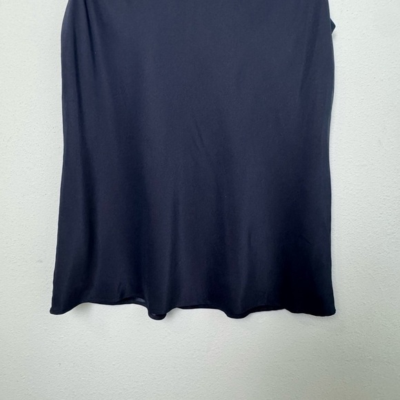 Lafayette‎ 148 New York Royal Navy Blue Georgette Silk Tank Top Blouse Size 12 - Picture 10 of 13